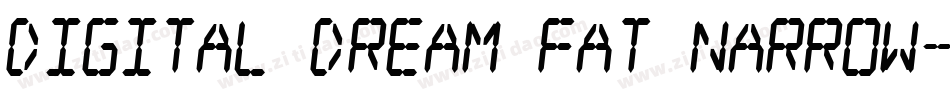 Digital dream Fat Narrow字体转换